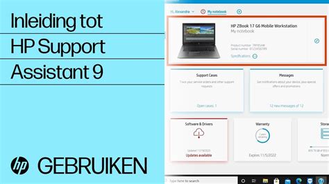 hp support assistant nederlands.